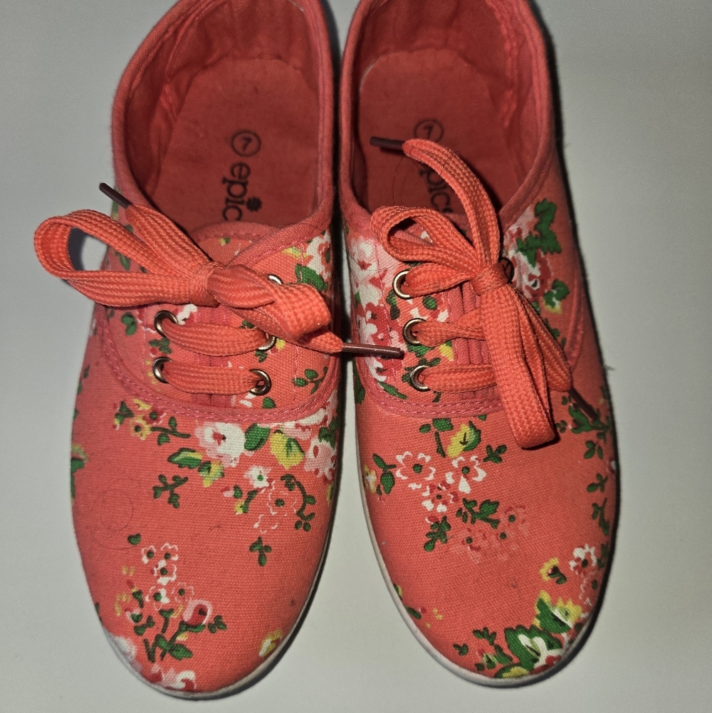 Floral Women's Flats - Pink
